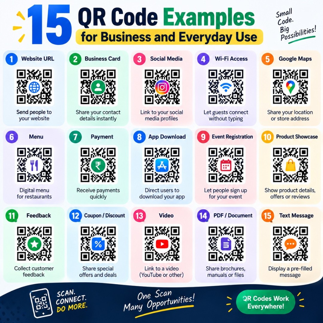 15 QR Code Examples for Business and Everyday Use