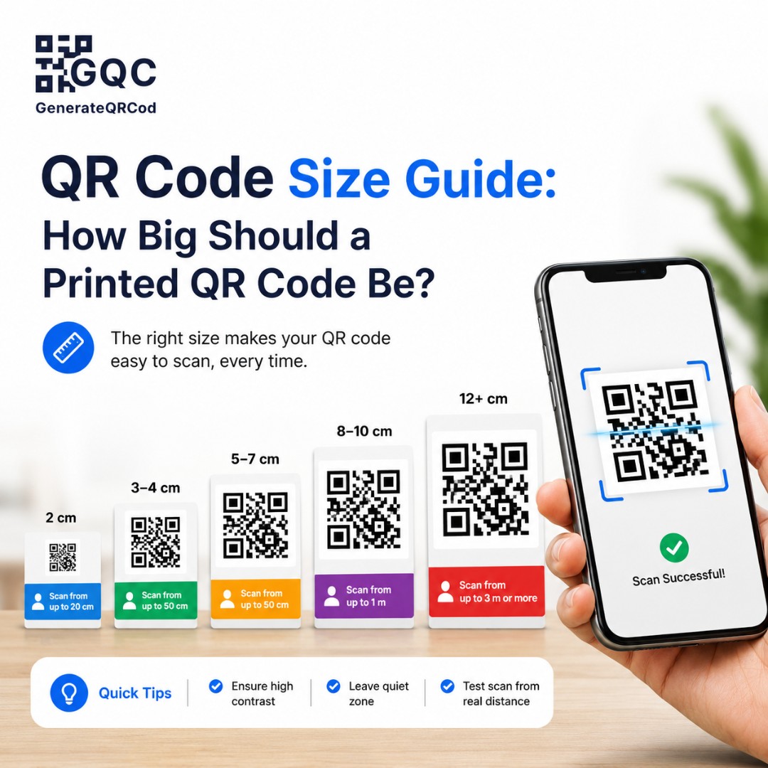 QR Code Size Guide: How Big Should a Printed QR Code Be?