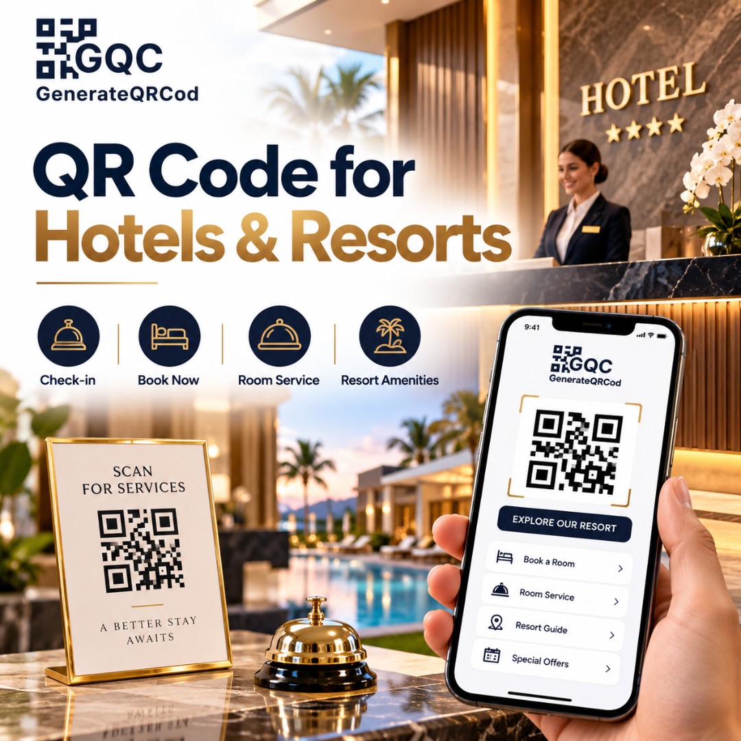 QR Code for Hotels & Resorts | Free Hotel QR Generator