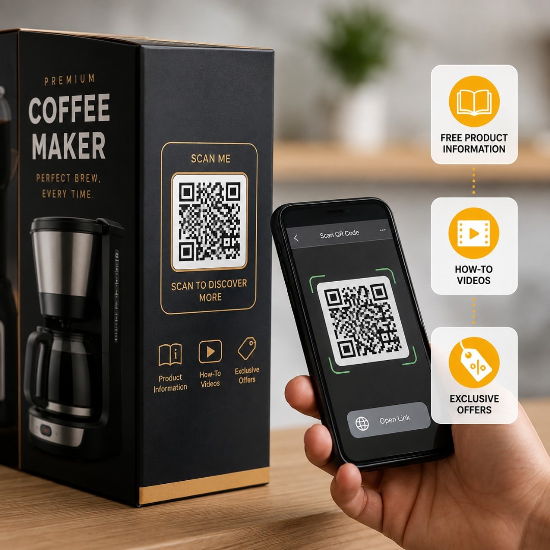 QR Code on Packaging: Free Product Information, How-To Videos & Offers