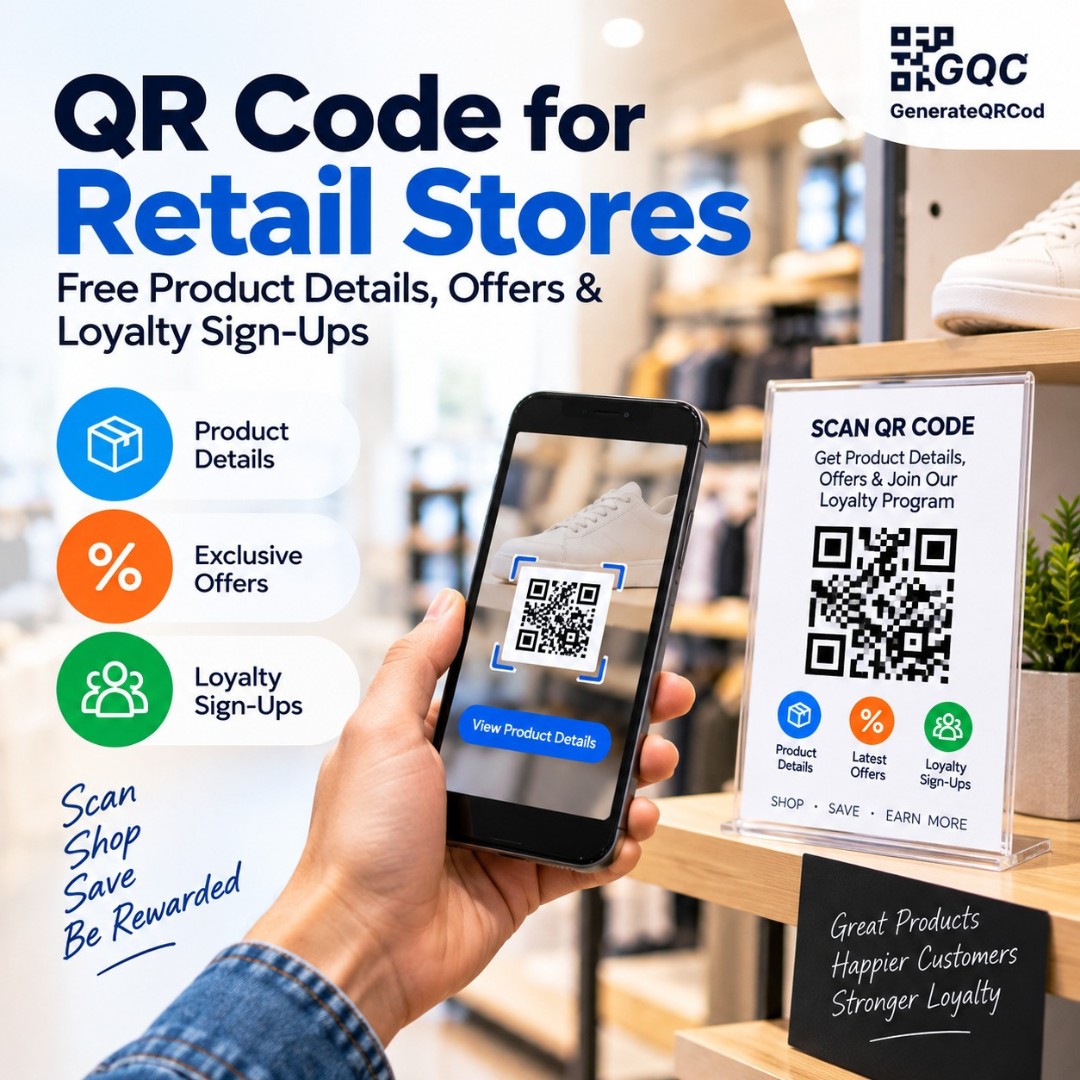 QR Code for Retail Stores: Free Product Details, Offers & Loyalty Sign-Ups