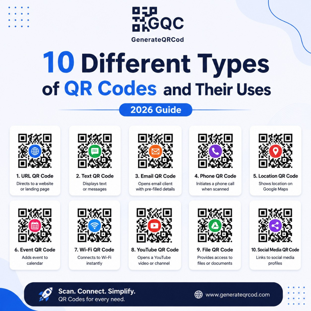 10 Types of QR Codes and Their Uses in 2026